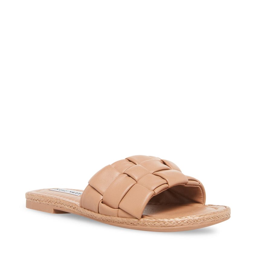 Sandalias de Diapositivas Steve Madden Brina Mujer Beige | ES FBS382